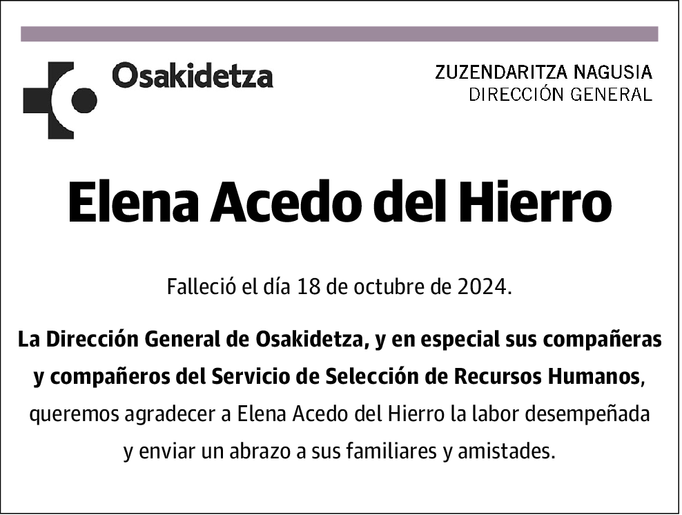 Elena Acedo del Hierro