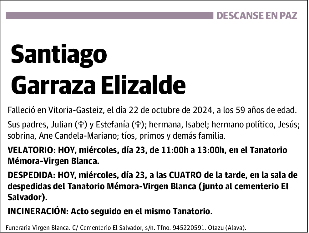 Santiago Garraza Elizalde