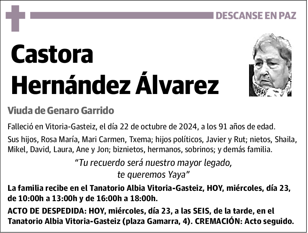 Castora Hernández Álvarez