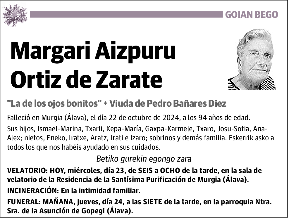 Margari Aizpuru Ortiz de Zarate