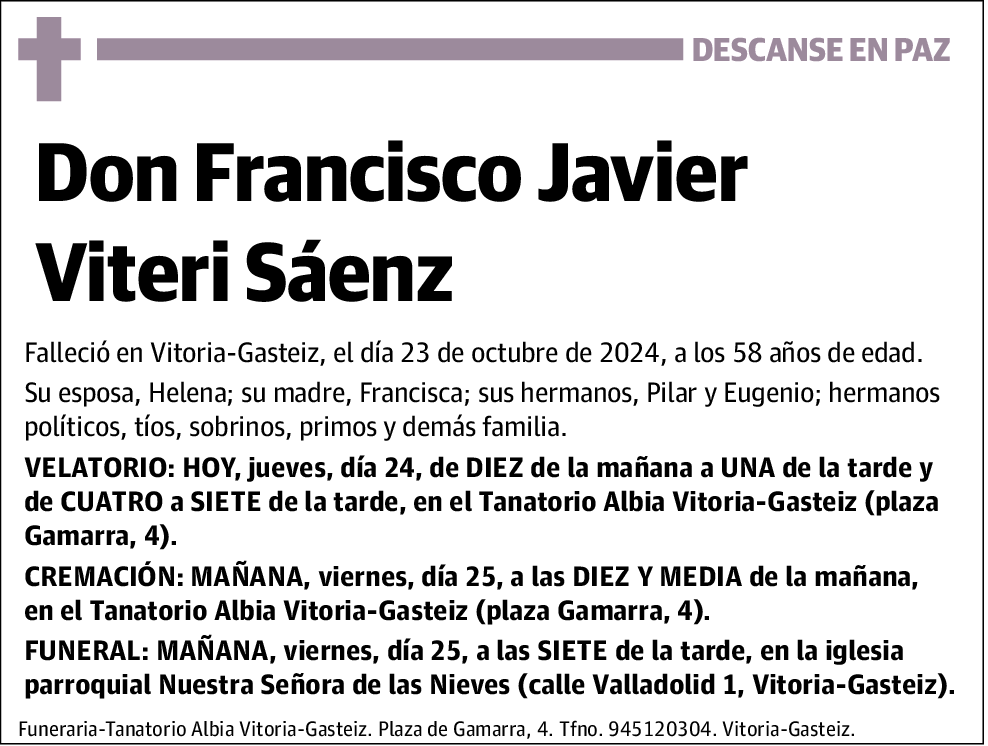 Francisco Javier Viteri Sáenz