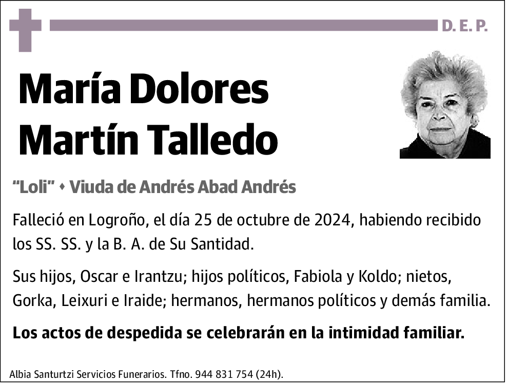 María Dolores Martín Talledo