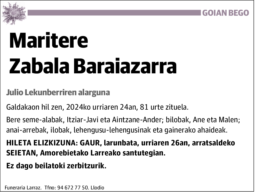 Maritere Zabala Baraiazarra