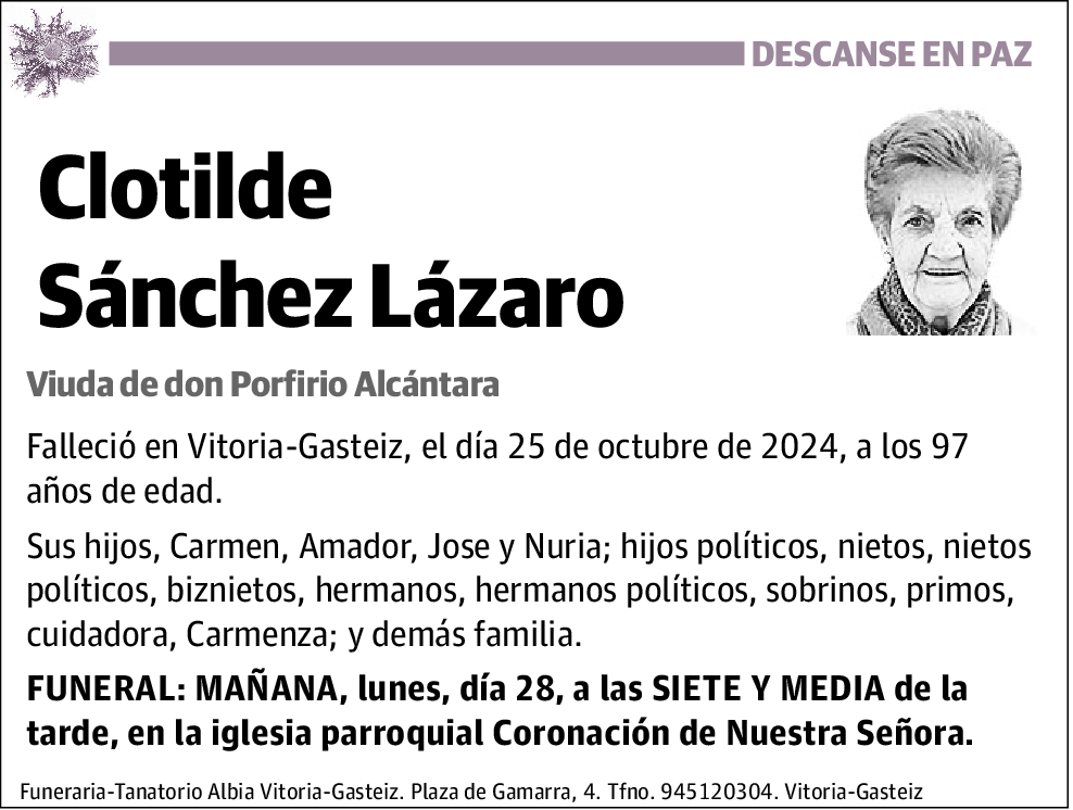 Clotilde Sánchez Lázaro