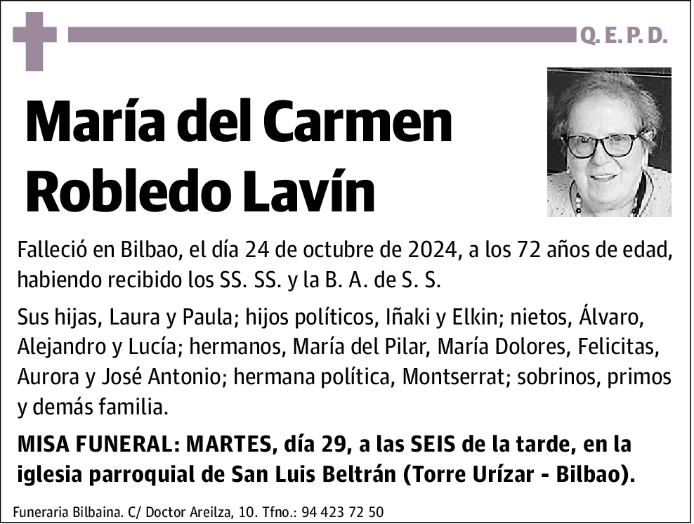 María del Carmen Robledo Lavín