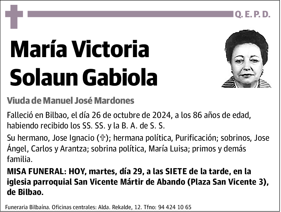 María Victoria Solaun Gabiola