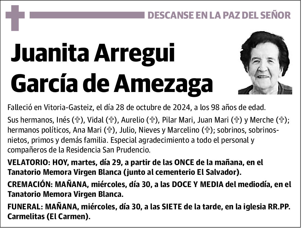 Juanita Arregui Garcia de Amezaga