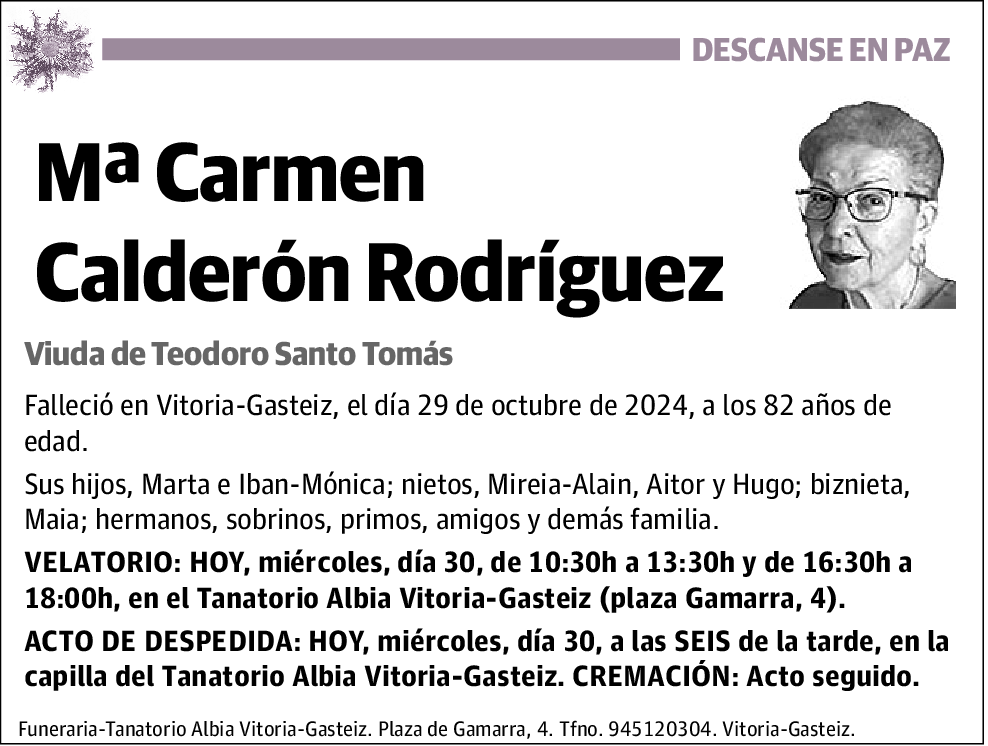 Mª Carmen Calderón Rodríguez