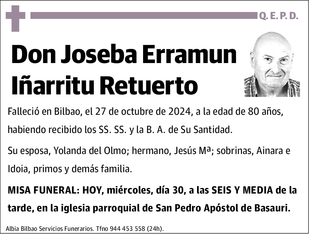 Joseba Erramun Iñarritu Retuerto