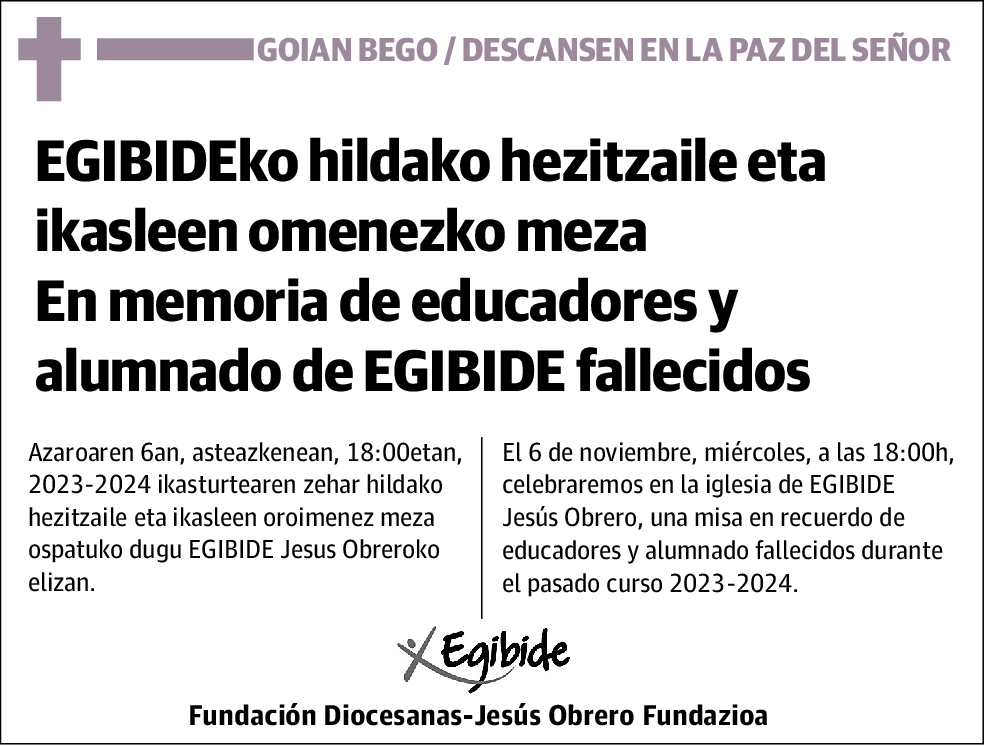 Educadores y alumnado de EGIBIDE