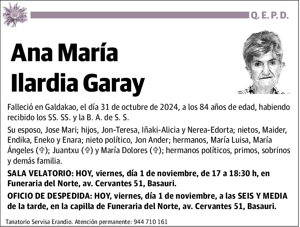 Ana María Ilardia Garay