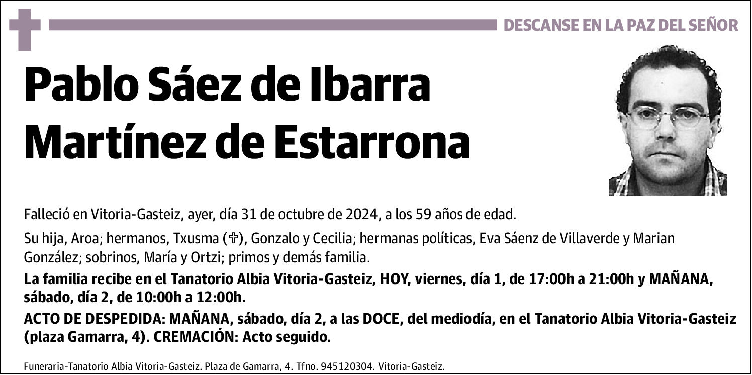 Pablo Sáez de Ibarra Martínez de Estarrona