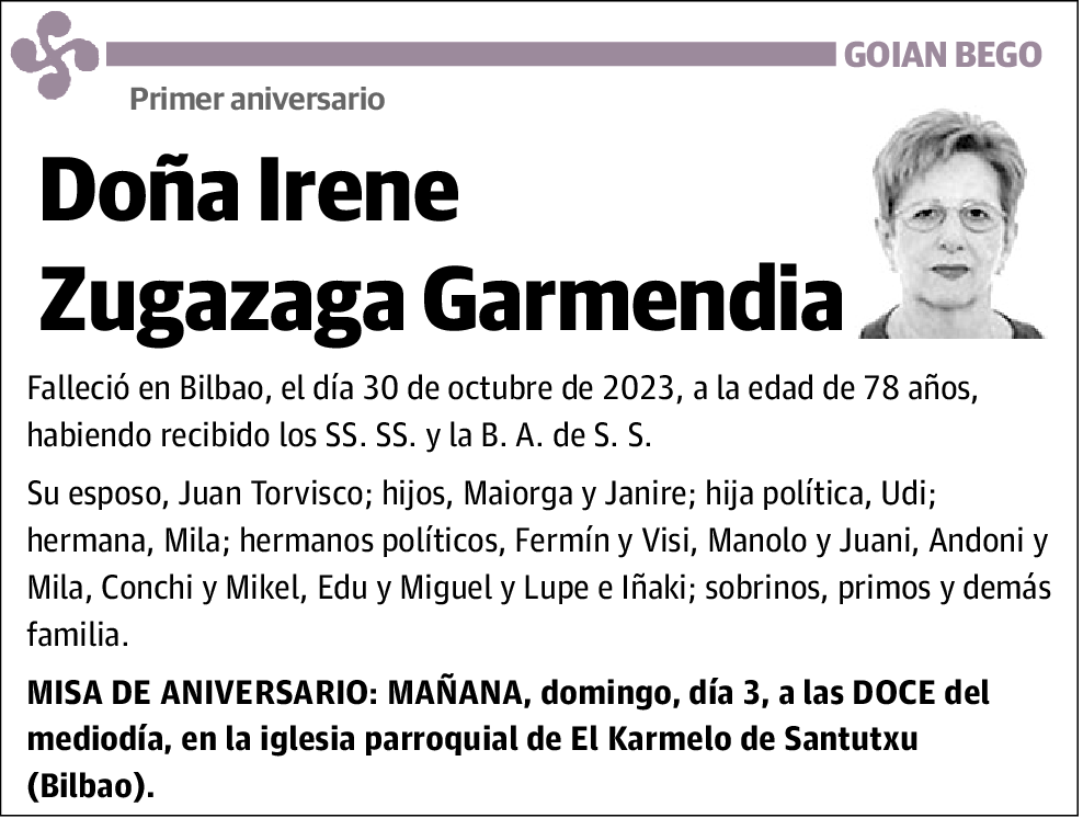 Irene Zugazaga Garmendia