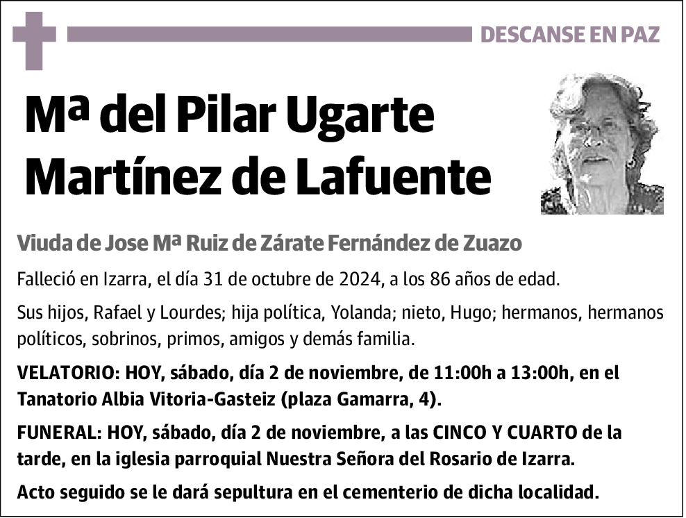 Mª Del Pilar Ugarte Martínez de Lafuente