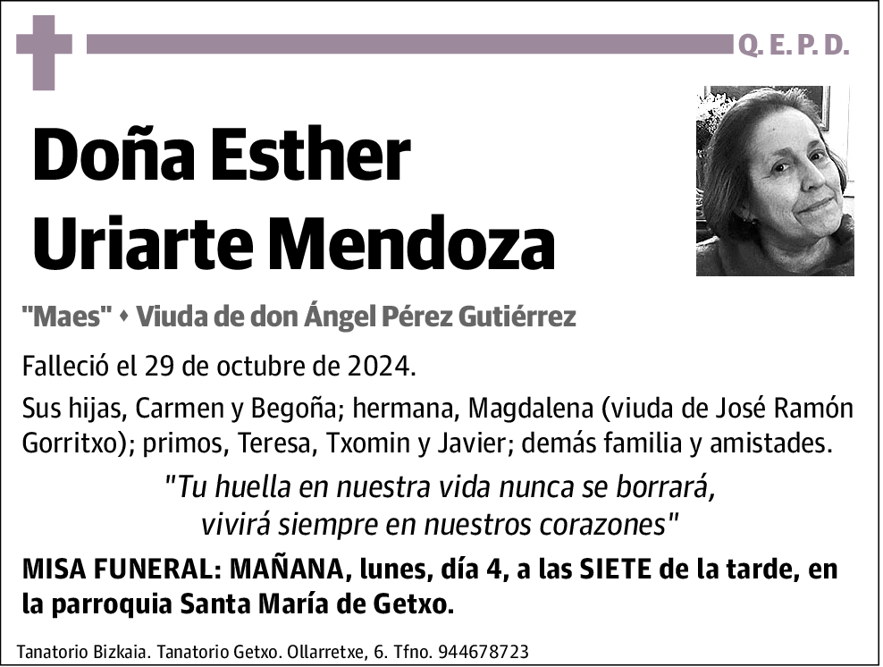 Esther Uriarte Mendoza