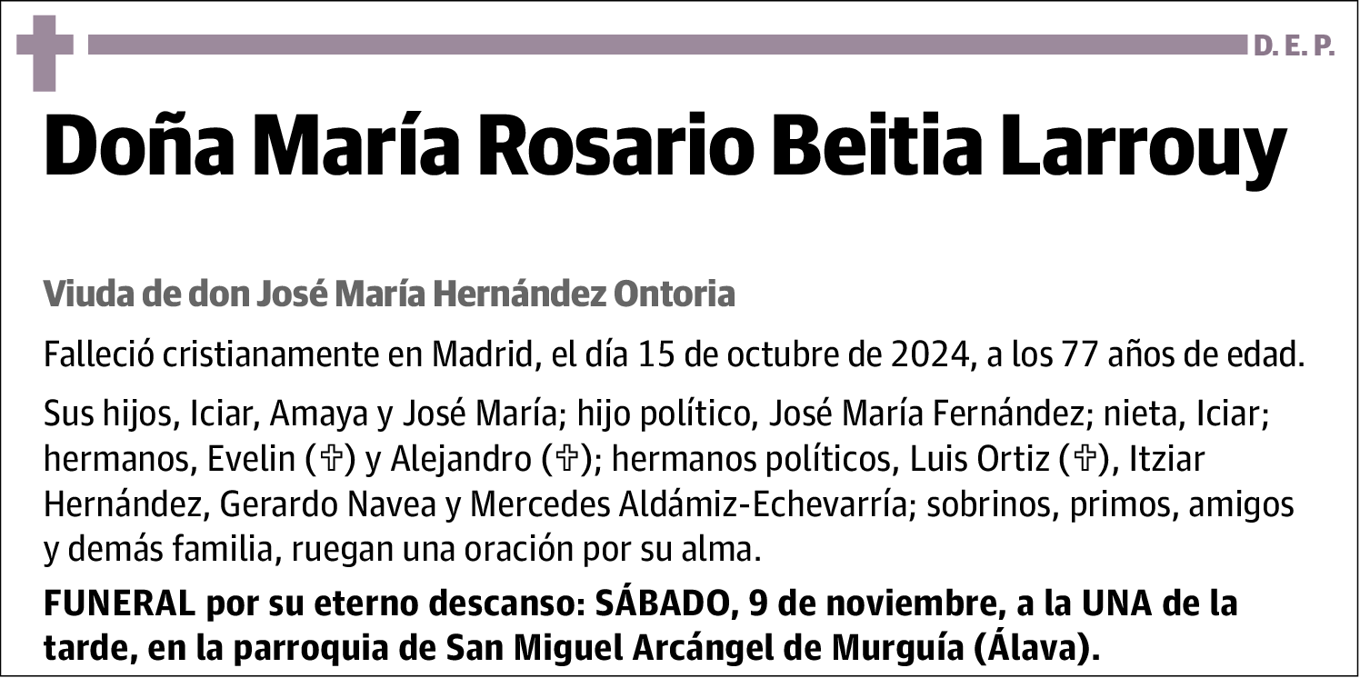 María Rosario Beitia Larrouy