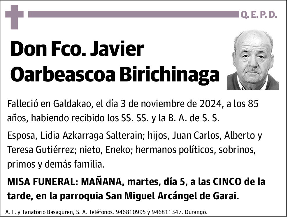 Javier Oarbeascoa Birchinaga