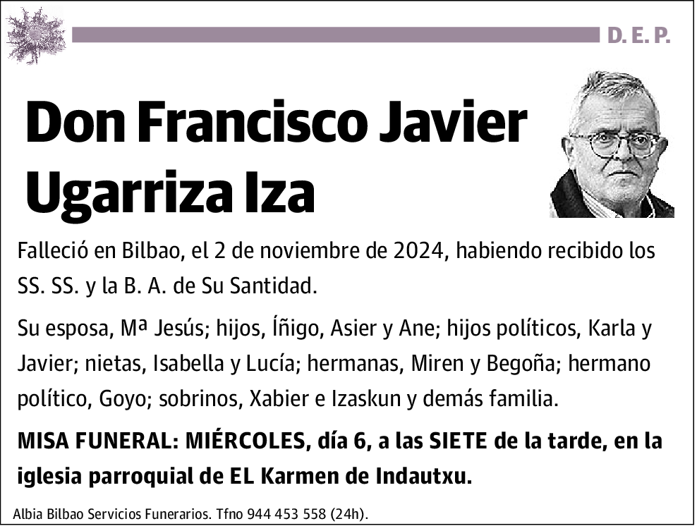 Francisco Javier Ugarriza Iza