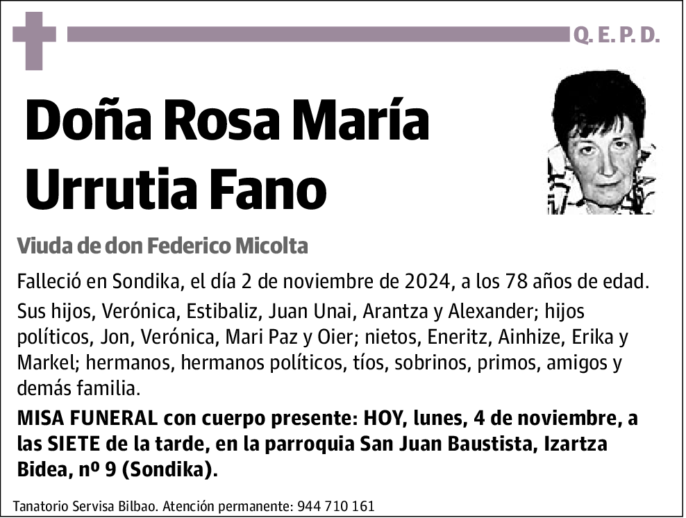 Rosa María Urrutia Fano