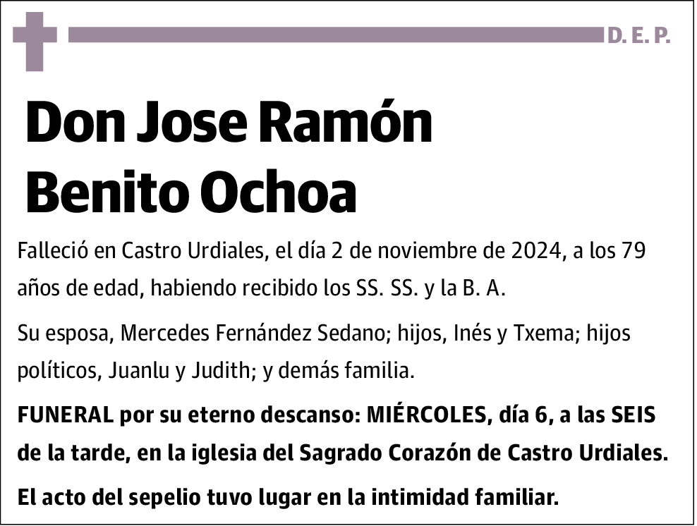 Jose Ramón Benito Ochoa