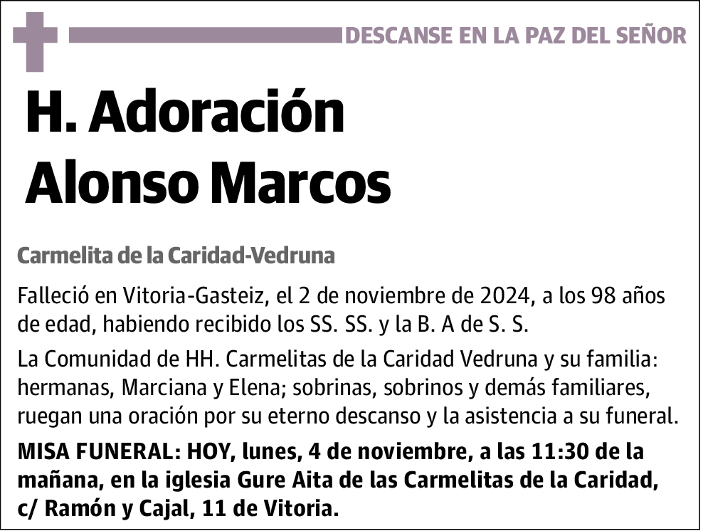 H. Adoración Alonso Marcos