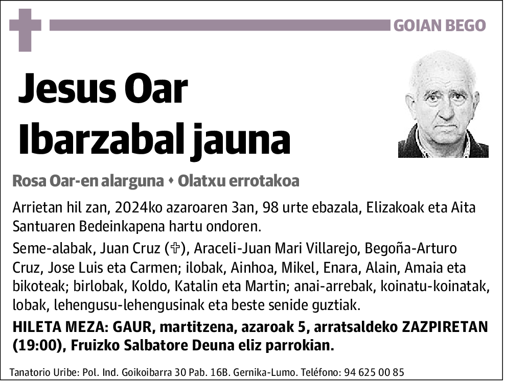 Jesus Oar Ibarzabal