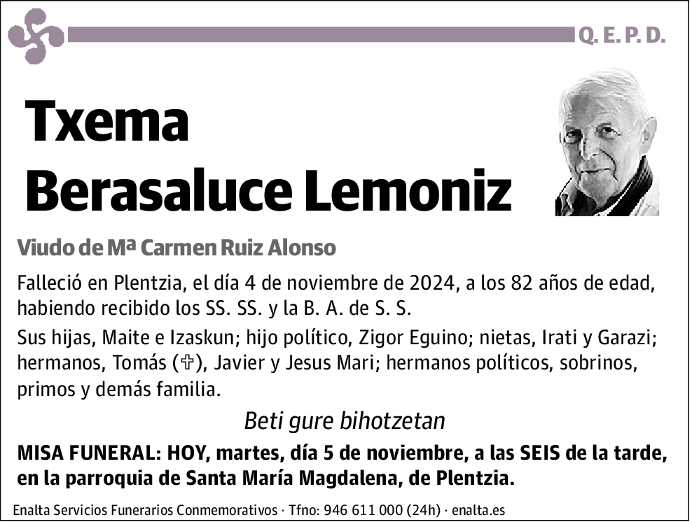 Txema Berasaluce Lemoniz