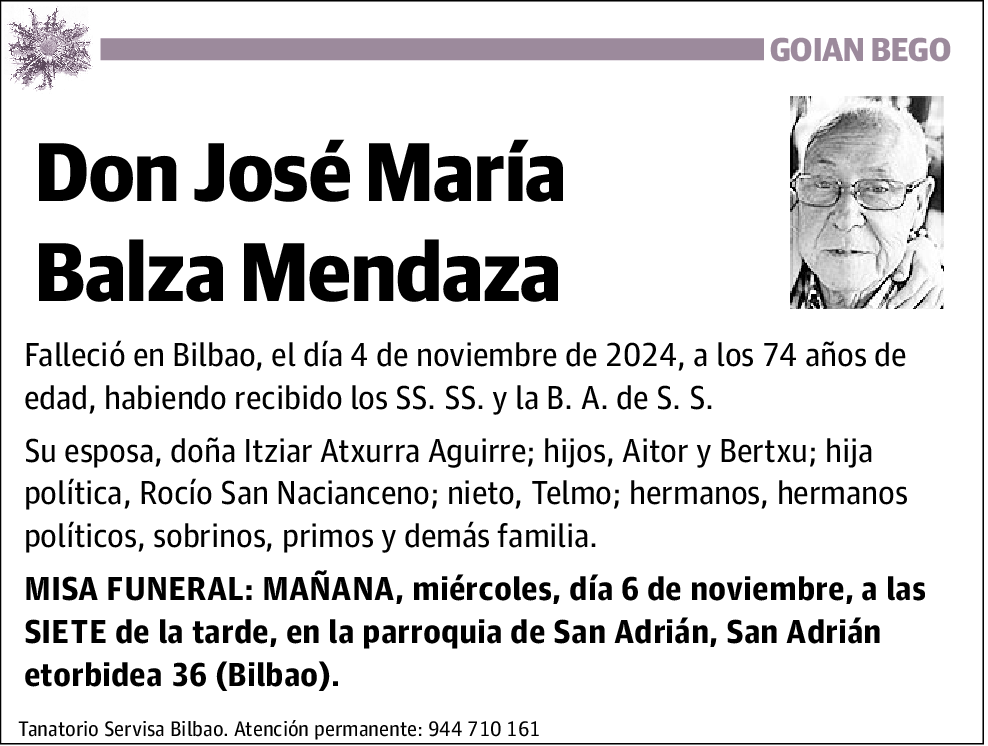 José María Balza Mendaza