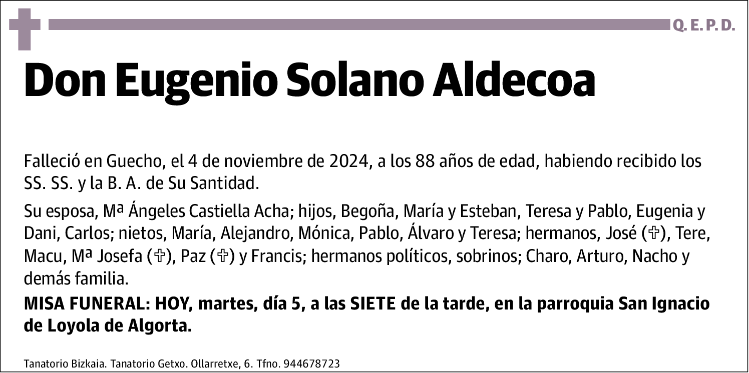 Eugenio Solano Aldecoa