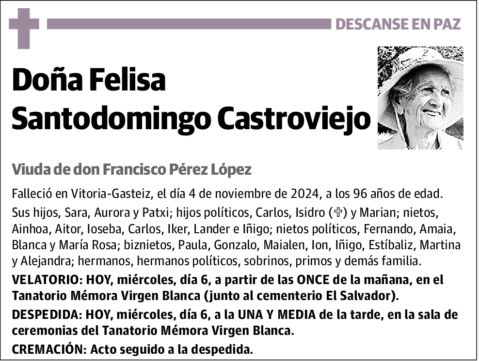 Felisa Santodomingo Castroviejo