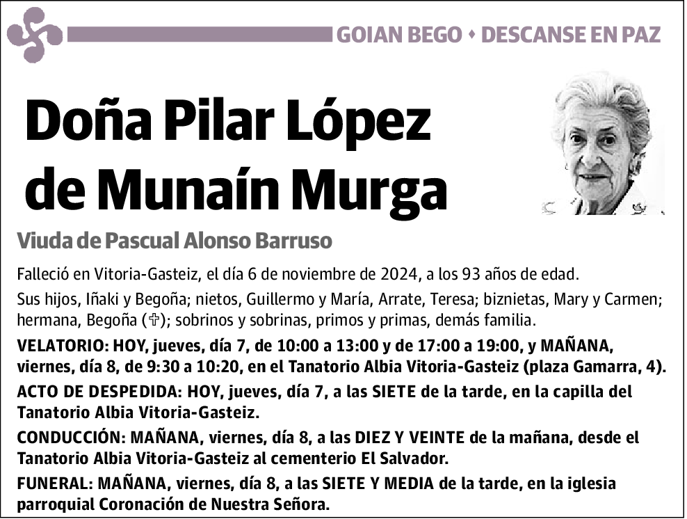 Pilar López de Munaín Murga