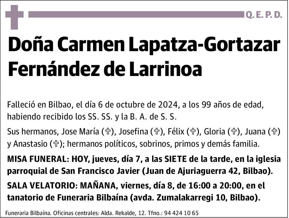 Carmen Lapatza-Gortazar Fernández de Larrinoa