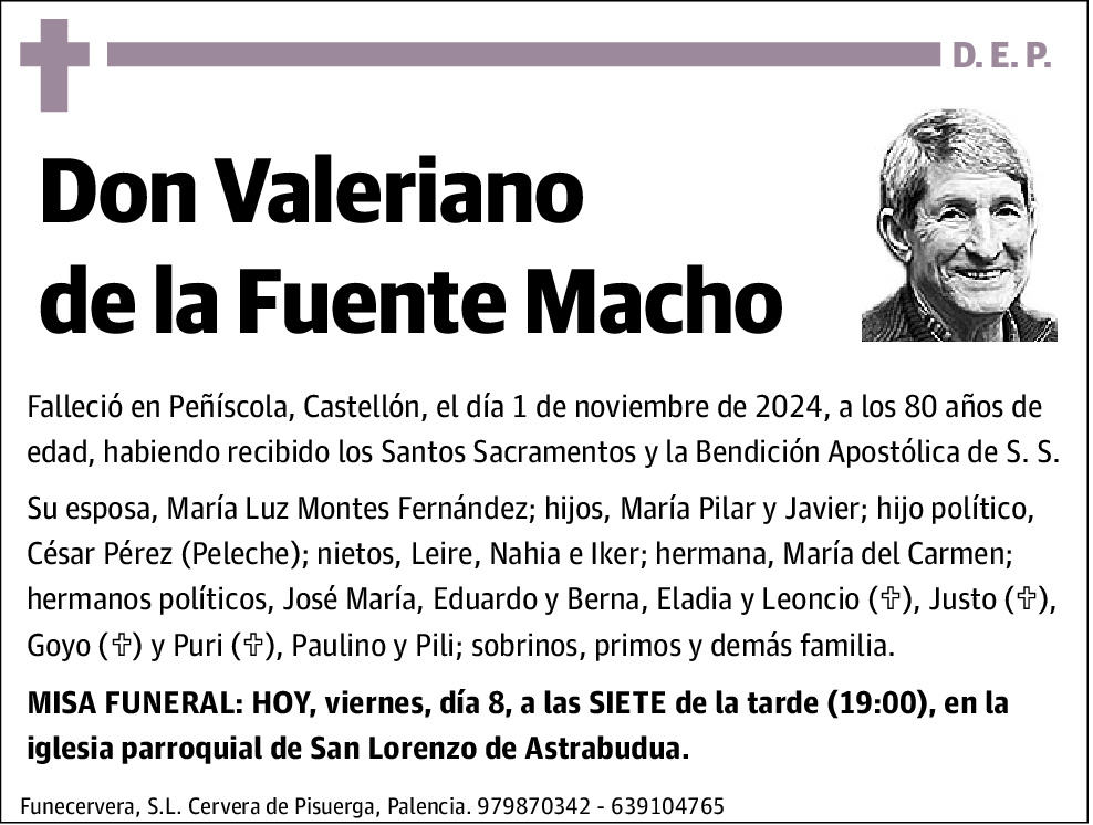 Valeriano de la Fuente Macho