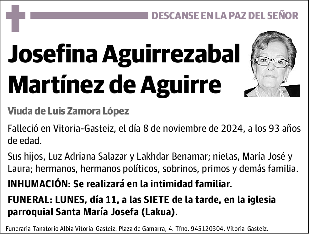 Josefina Aguirrezabal Martínez de Aguirre