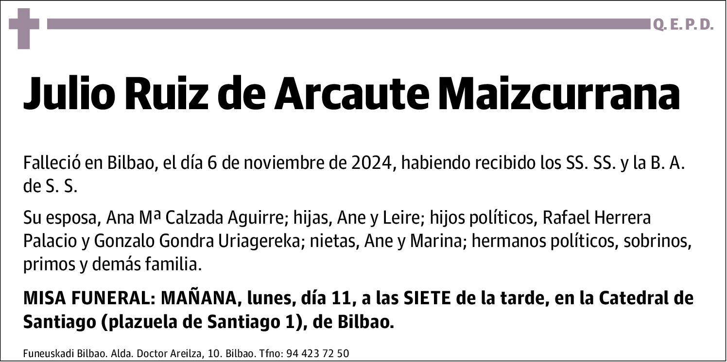 Julio Ruiz de Arcaute Maizcurrana