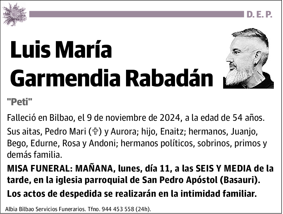 Luis María Garmendia Rabadán