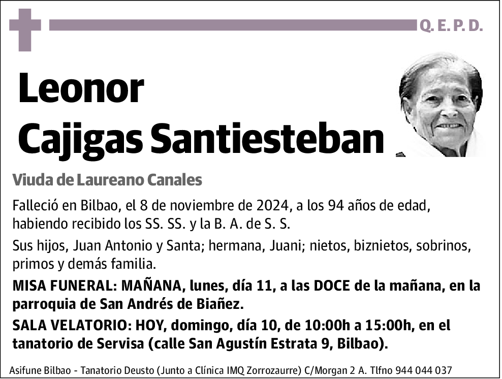 Leonor Cajigas Santiesteba