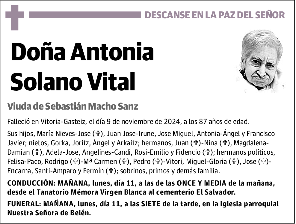 Antonia Solano Vital