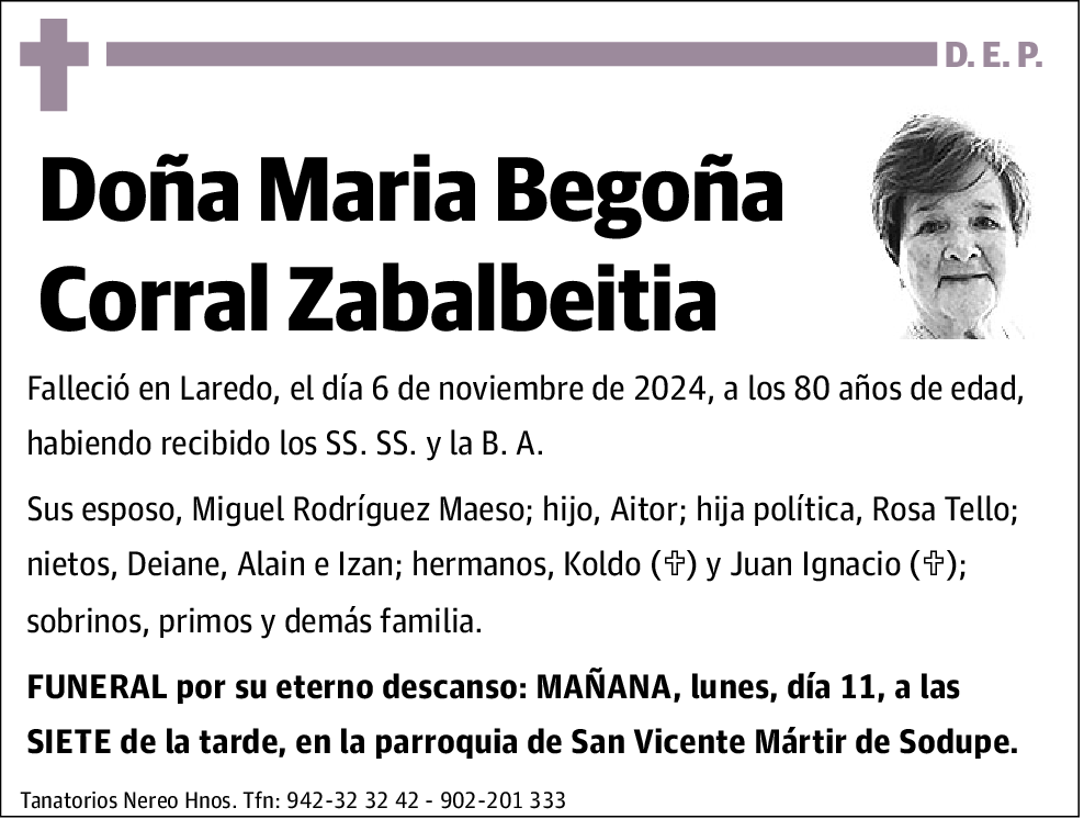 María Begoña Corral Zabalbeitia