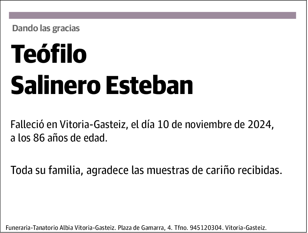 Teófilo Salinero Esteban