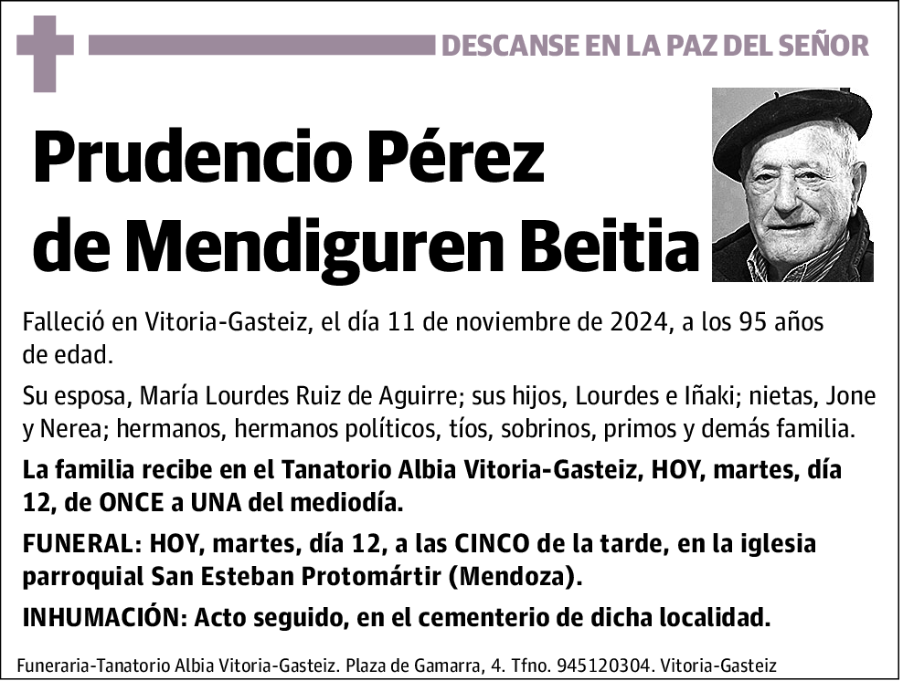 Prudencio Pérez de Mendiguren Beitia