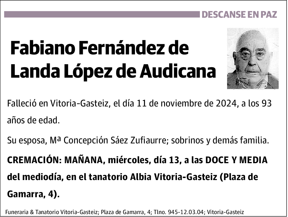 Fabiano Fernández de Landa López de Audicana