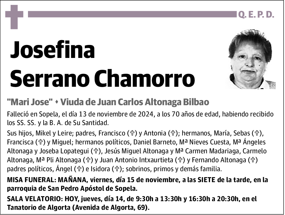 Josefina Serrano Chamorro