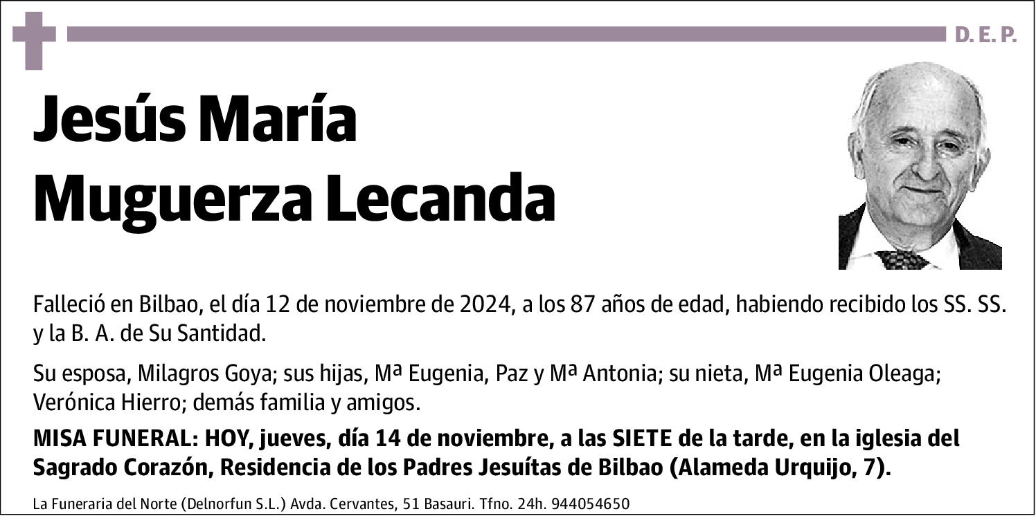 Jesús María Muguerza Lecanda