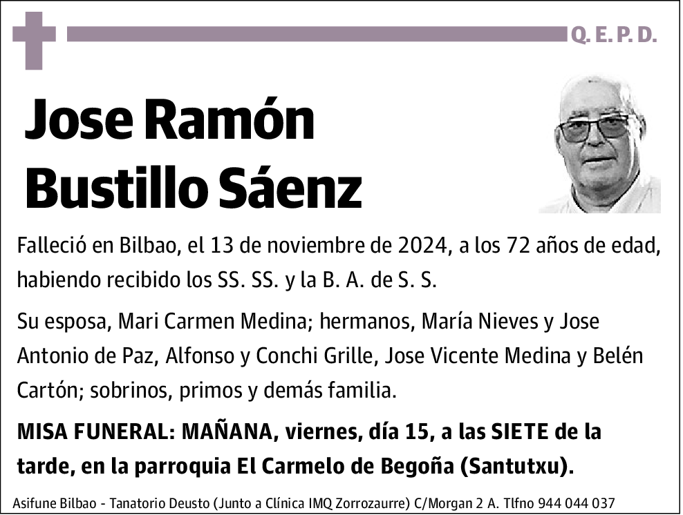 Jose Ramón Bustillo Sáenz