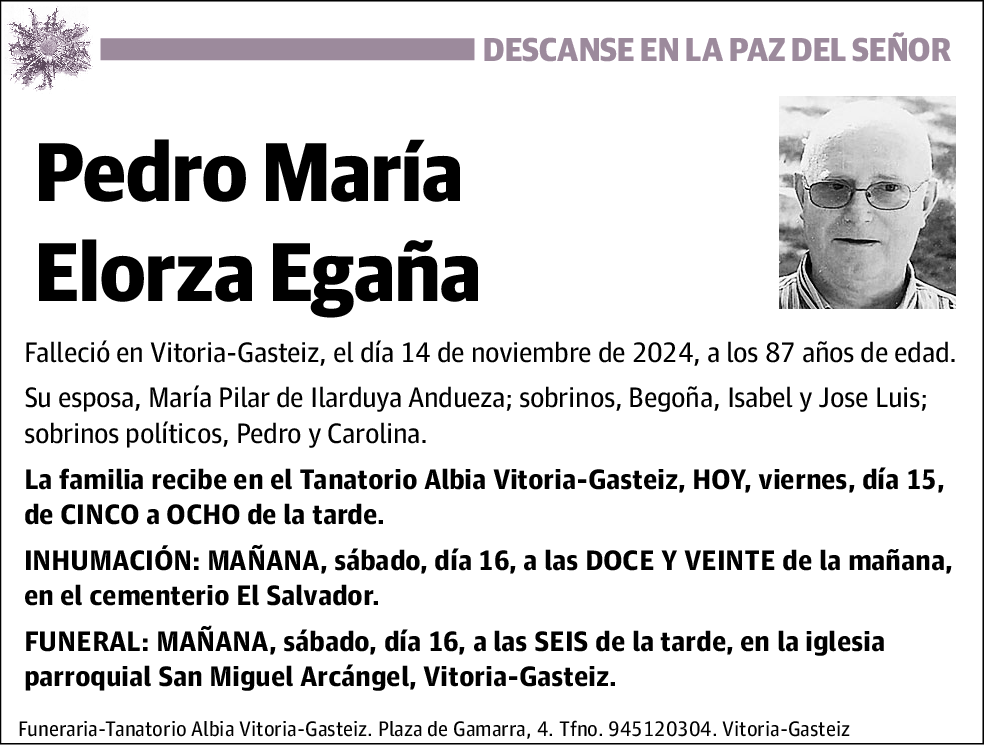 Pedro María Elorza Egaña