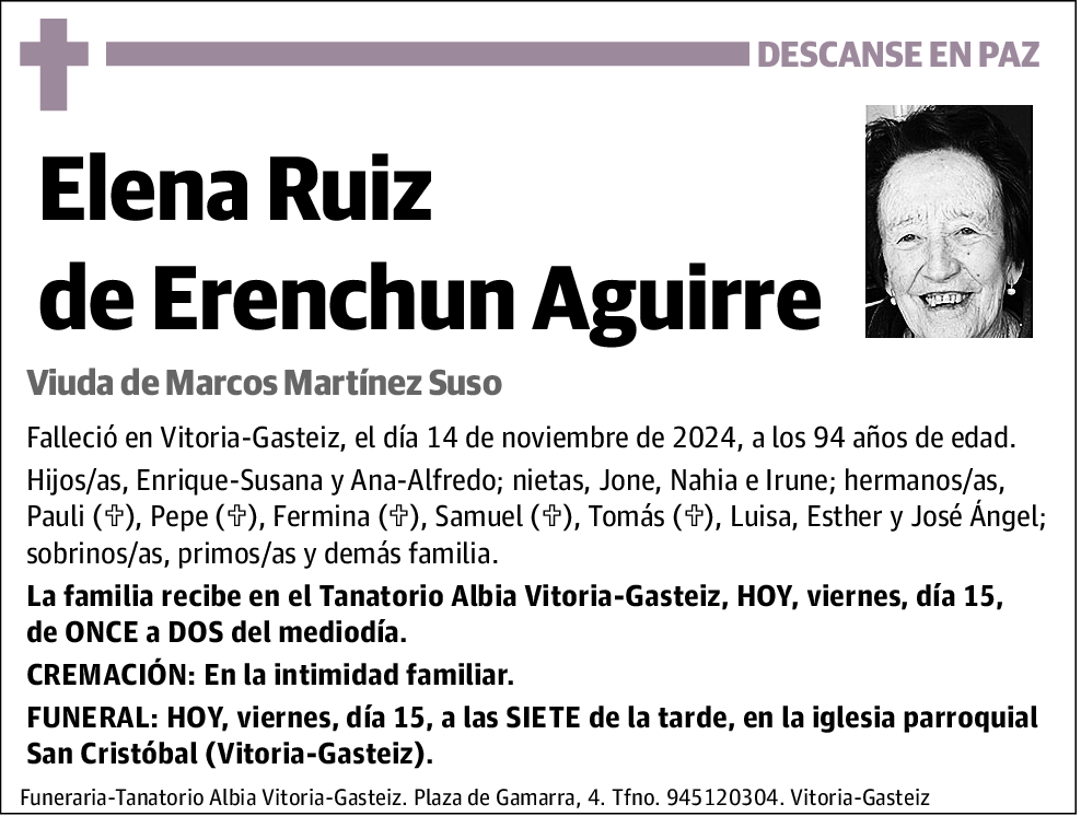 Elena Ruiz de Erenchun Aguirre