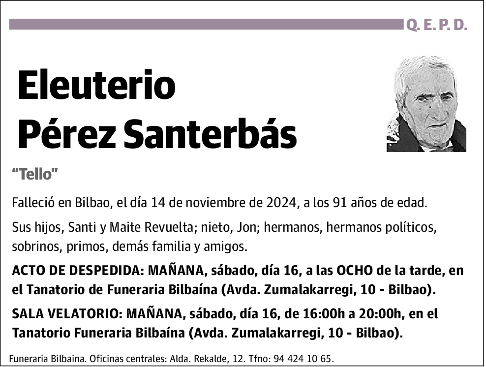 Eleuterio Pérez Santerbás