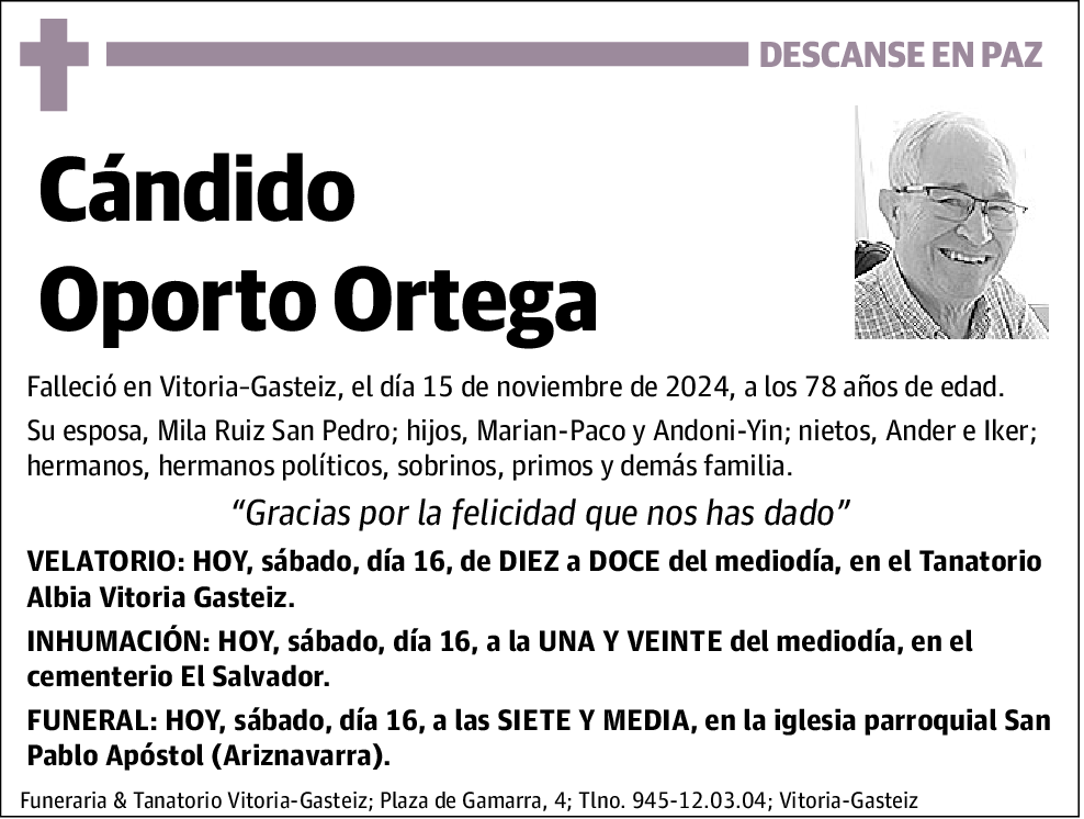 Cándido Oporto Ortega