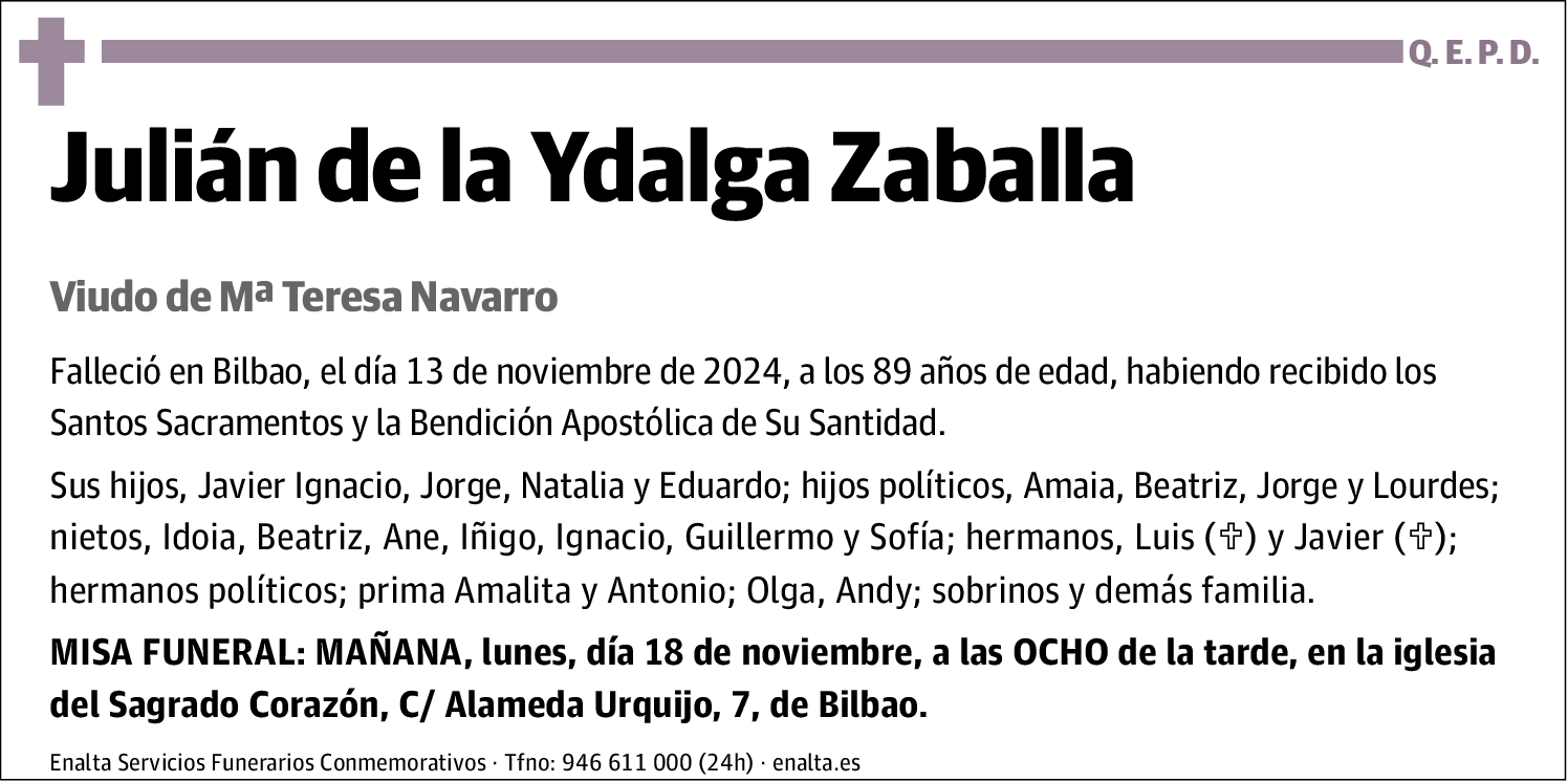 Julián de La Ydalga Zaballa